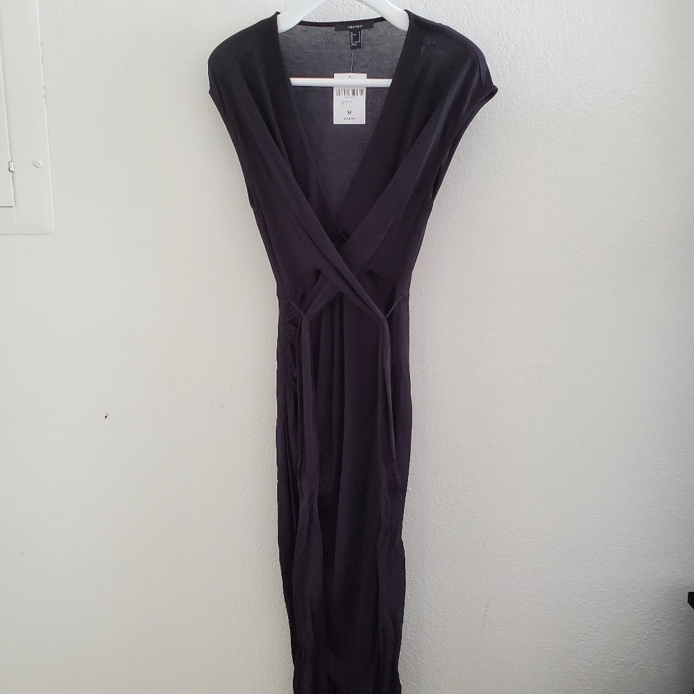 Surplice Wraparound Dress